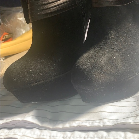 Bakers Womens Jisel Platform Boot Black Suede 7M - Picture 6 of 10